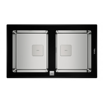 Мойка Teka DIAMOND RS15 2B 86 Черное стекло